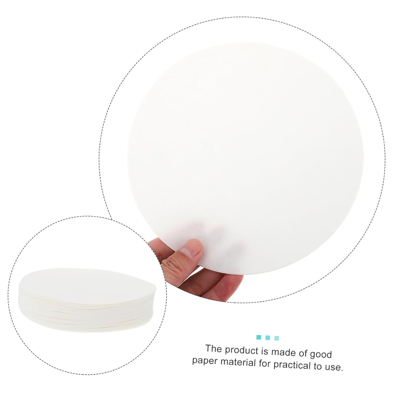 Qualitative Filter Paper 100 Sheets Paper for Lab Chemistry