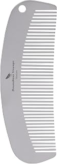 Boundless Voyage Titanium Hair & Beard Crescent Comb Unisex for Home Travel (matt)