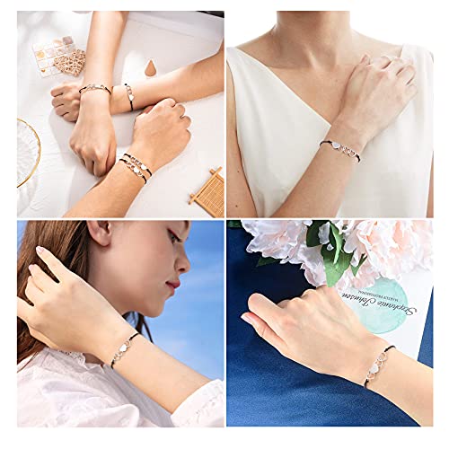 Tarsus 4 Best Friend Bracelets Matching Sister Friendship Heart Bracelet Jewelry Gifts For Bff Teen Girls Daughters Women Family #TOP1