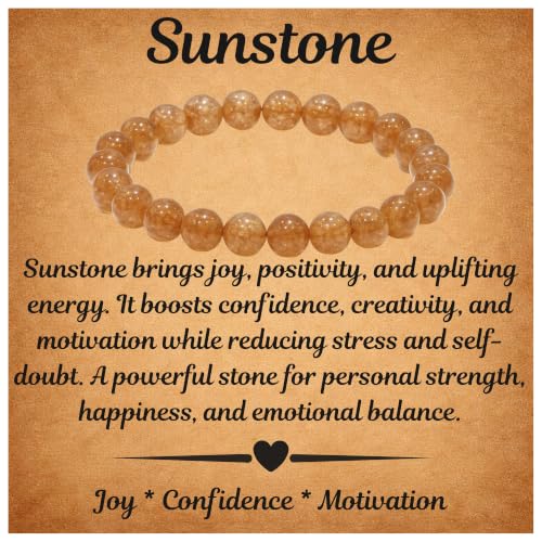 Image of ANAYA AGATE Healing Crystal Bracelet for Women and Men - 8mm Round Beaded Bracelet for Men and Women - Unisex Stretchy Gemstone Bracelet for Healing and Protection