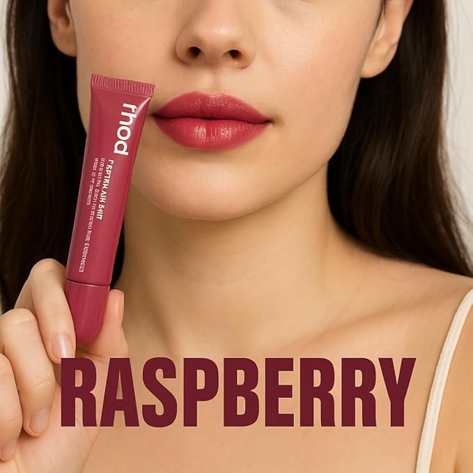 Image of Peptide Lip Tint | Hydrating Tinted Lip Balm | Buildable, Creamy Color & Lip Care | Moisturising | Non-Sticky | Soft & Smooth Lips (Raspberry,Ribbon)