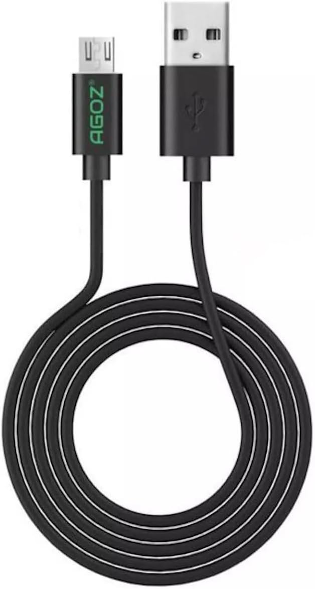 AGOZ Micro USB Fast Charger Cable for Dexcom G6 & G7 Receivers, G5 & G4 - Braided 6ft Charging Cord