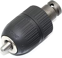 Vista 2 de Portabrocas sin llave de 2-13 mm, adaptador de conversión de cambio rápido con 1/2 pulgada de rosca 20UNF, adaptador hembra cuadrado de 12,7 mm