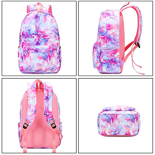 Camtop Girls Backpack For School, Girls Backpack With Lunch Box Kids Bookbag Set For Elementary Middle School (878-3/Galaxy-Purple) #TOP7