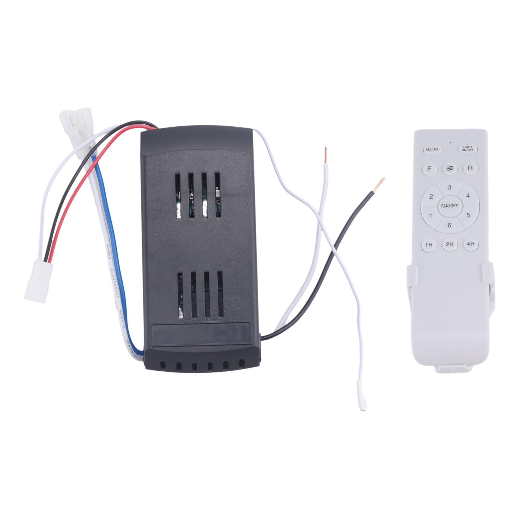 Osmond Kit di ricambio universale per ventilatore da soffitto, 6 velocità e temporizzazione, controllo remoto, e nero