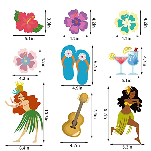 Hawaiian-Luau Tropical Party Decorations Streamers -30Pcs Aloha Hanging Swirl Ceiling Decor,Summer Pool Beach Birthday Baby Shower Bachelorette Banner Supplies Hugtmr #TOP1