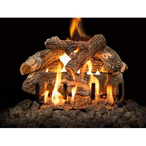 Grand Canyon Gas Logs AWOST18LOGS Arizona Weathered Oak See-Through Logs44; 18 in. Cover