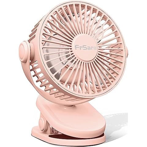 FrSara Portable Clip-On Fan with Adjustable Speed Cover