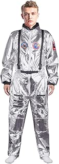 Adult Astronaut Costume for Men and Women, Spaceman Suit Jumpsuit for Halloween Cosplay Costume - coolthings.us
