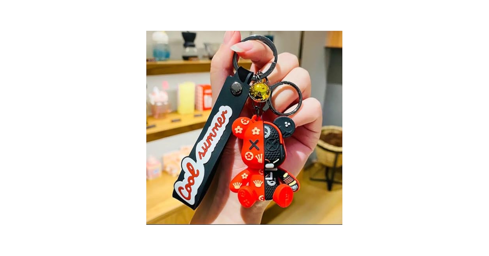 Amazon.co.jp: キーホルダーテディベアベアブリック : ファッション