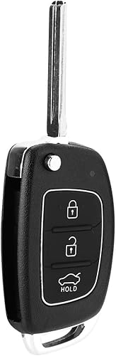 Miniatura 6 de Terisass 3 botones Flip Remote Key Fob Case Reemplazo de coche sin llave inteligente Control remoto llavero Shell caso cubierta protectora para