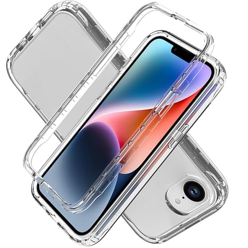 Custodia Per IPhone 16e Trasparente Antiurto - Con 2 Pellicole In Vetro Temperato - Silicone TPU Morbido