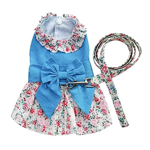 THYMOL Ropa for Mascotas Mascota Vestido de Perro arnés Falda Cachorro pequeño Perro Trajes Princesa Ropa for Vestidos de Perro Yorkshire Pomeranian caniche Ropa Mascota Regalos-XL (Size : M)