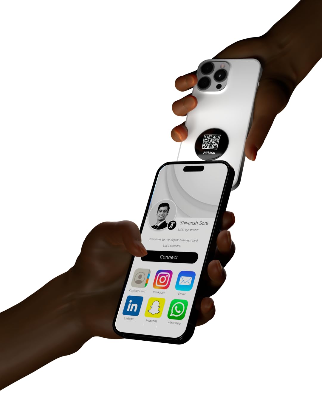 Digital Business Card – Add to Your Phone to instantly Share Contact Info, Social Media, website, videos, presentation & More – for iPhone and Android – Features NFC Tap & Advanced QR (Black) Digital Business Card – Add to Your Phone to instantly Share Contact Info, Social Media, website, videos, presentation & More – for iPhone and Android – Features NFC Tap & Advanced QR (Black)