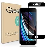Seinal Panzerglas Schutzfolie für iPhone SE 2020/iPhone SE 2, [2 Stück] 3D Full Screen Panzerglasfolie 9H Gehärtetes Glas Vollständige Abdeckung Displayschutzfolie 3D Touch-Black