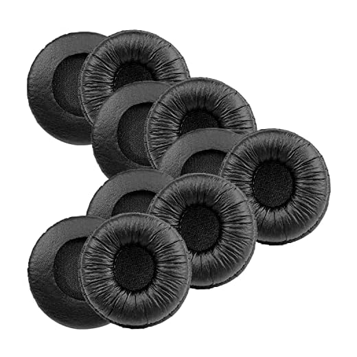 Ear Cushions for Plantronics Headset Replacement 50mm Ear Pads Designed for Headphone Plantronics HW251N HW261N HW510 Blackwire C320 3210 3220 Jabra Pro 920 9450 GN 2000 9125 Biz 2400II 2300 (10 Pack)