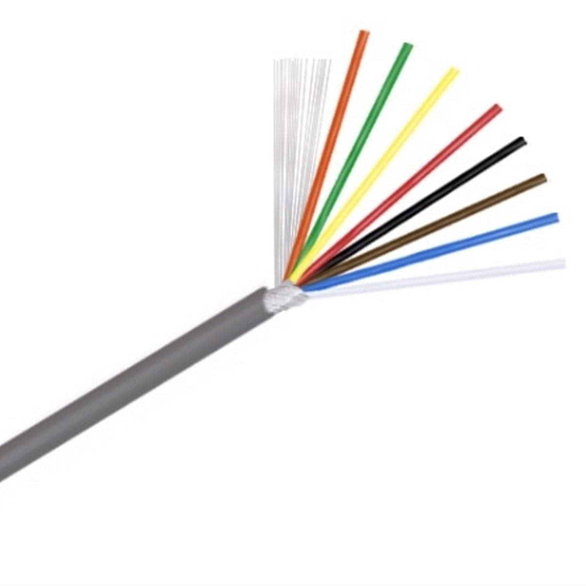 cavo schermato, Cavo di controllo for cuffie Trunking Solid 2-8 core 18-30 AWG 10 metri(8Cores,26 AWG x 10 meters)