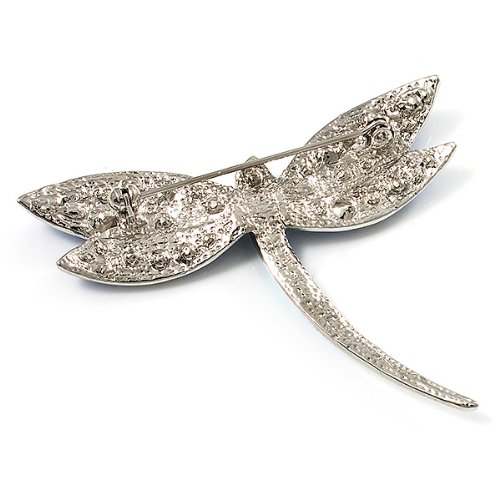 Spilla classica libellelle con cristalli
