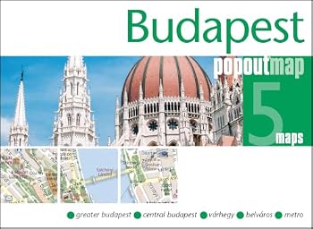 PopOut Map Budapest: Pocket-Sized Street Map of Budapest | Budapest Metro Map | Compact Travel Map