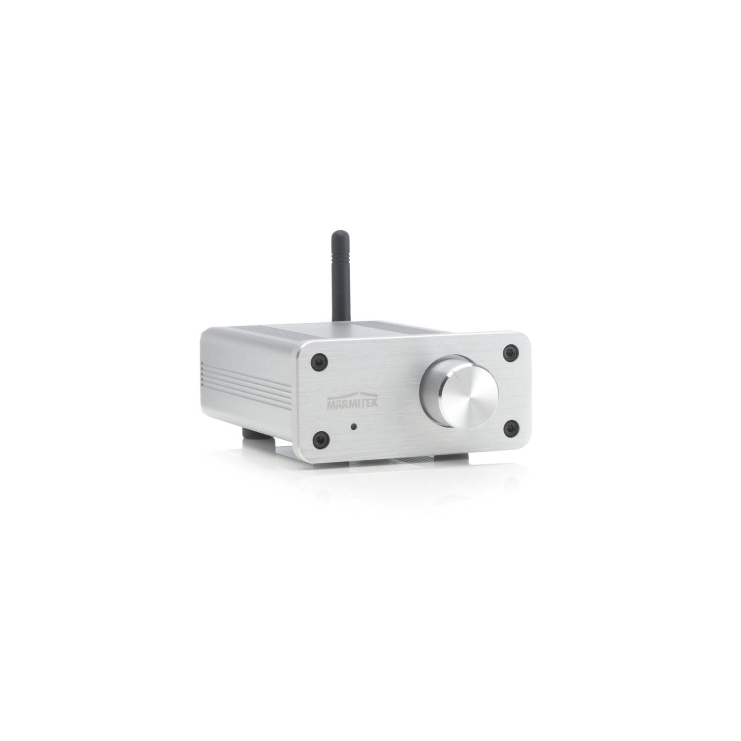 Mini amplifier Bluetooth - Marmitek BoomBoom 460 - aptX - 2x 20W RMS - AUX Input - Speaker output for passive speakers - Volume control - Metal housing - Connect your old speakers