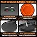 Baker’s Friend Countertop Pizza Maker Electric, 12 Inch Pizza Maker Machine for Home, Quesadilla Maker, Non-stick Cooking Plates,Horno Para Pizza, 1400W, Graphite