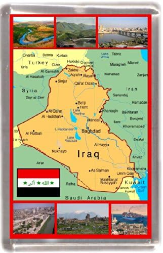 Iraq map Gift Souvenir Fridge Magnet