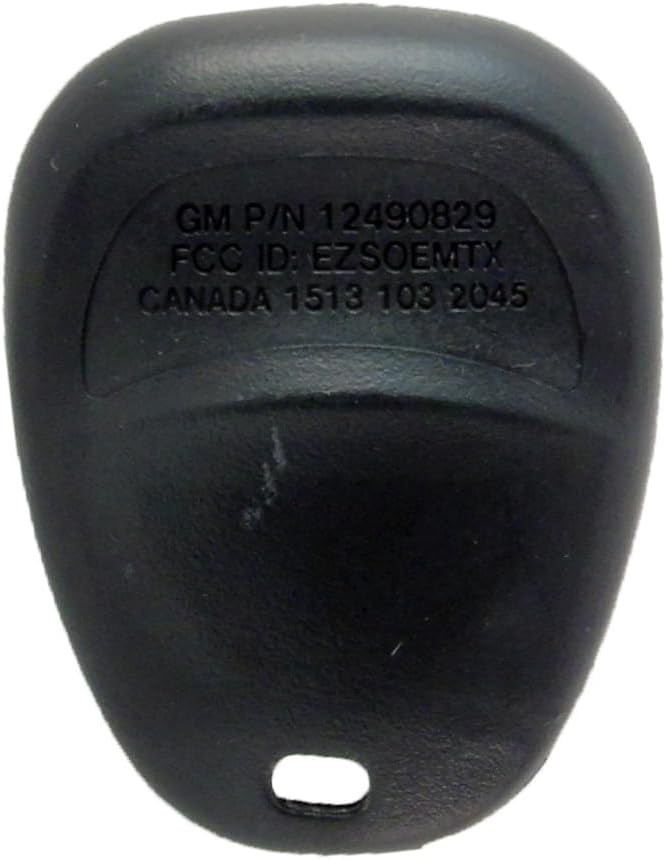 Replacement for 4-Button GM (DEI) Keyfob Remote 12495653 12490829 12495745 for Dealer-Installed Systems FCC ID EZSOEMTX