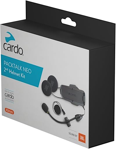 Cardo Packtalk Neo JBL Second Helmet Kit,Black
