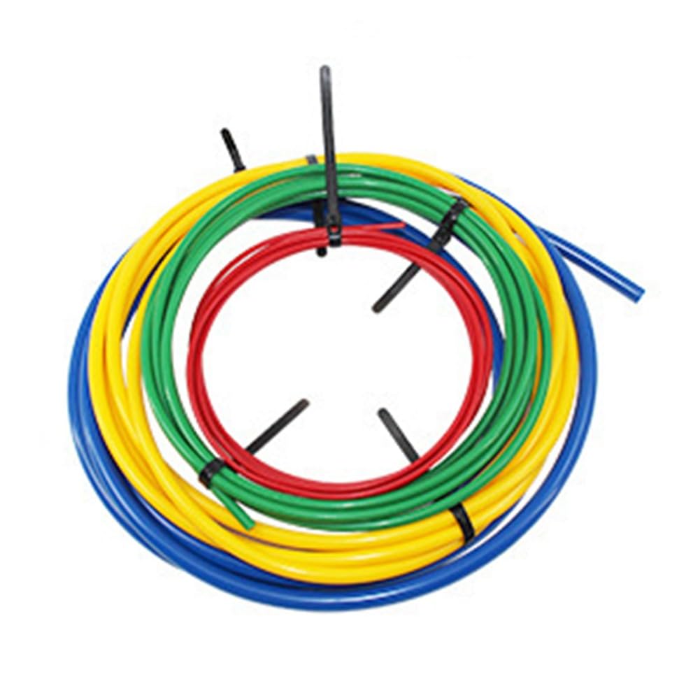 EasyByMall Bande de cintrage de tube en cuivre intégré pour tuyau de climatisation, kit d'outils de cintreuse en plastique PE avec tailles 1/4 3/8 1/2 5/8", longueur de 4 m