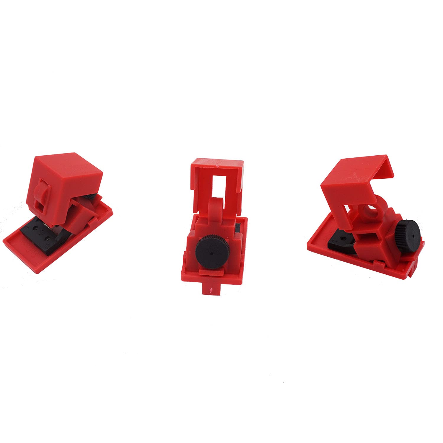 Circuit Breaker Lockout Device 10 Pack for 120-277V Clamp-on Electrical Single Pole Breaker Lock Out Tagout Kit Refill Loto Stations
