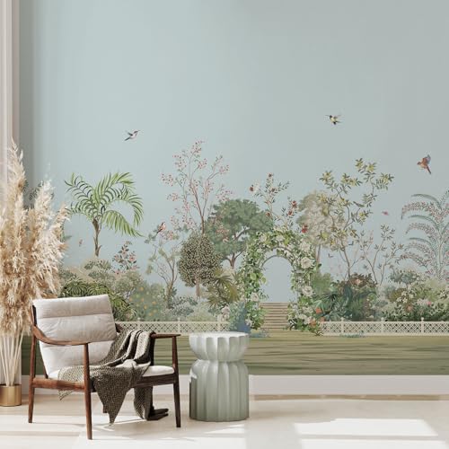 Zeeko Large Green Garden Wall Murals 148" Wx110 H Peel
