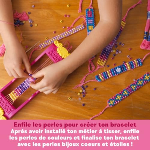 Ravensburger – So Styly – Métier à Tisser Les Perles – Loisir créatif – Création Bijoux – Bracelets – +750 Grosses Perles adaptées aux Petites Mains – Enfant – Dès 5 Ans – 18399 – Version française