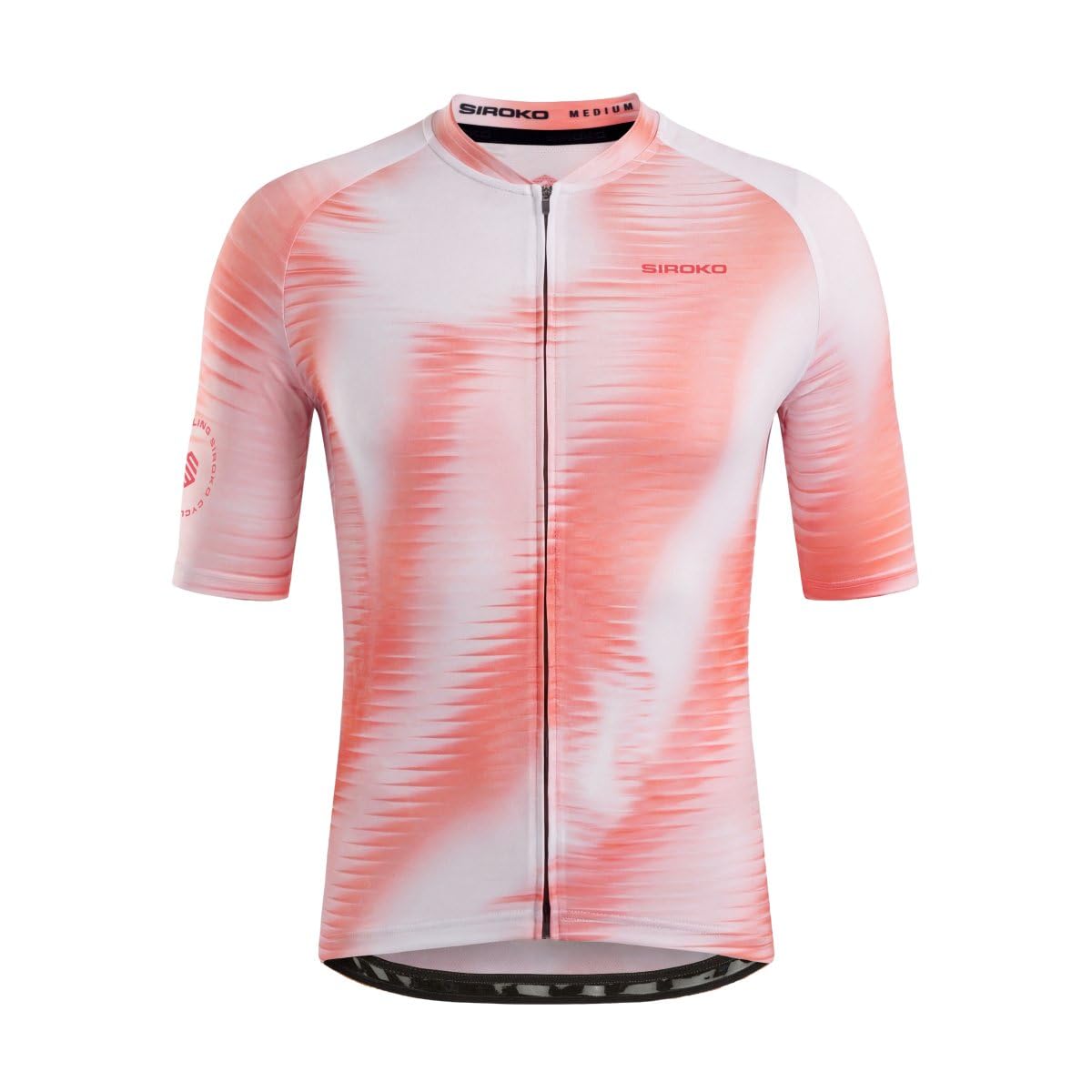 SIROKO Maillot de Manga Corta Ciclismo M2 NRC Pink Rosa