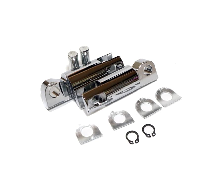 ハーレー スポーツスター・ソフテイル等 オス型マウント フットボード　シルバー ハーレー オス型マウント フットボード 銀 スポーツスター