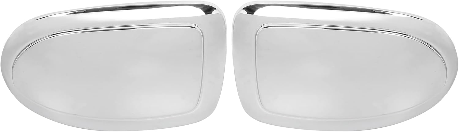 X AUTOHAUX Pair New Exterior Rear View Mirror Housing Door Wing Mirror Covering Cap for GMC Sierra 1999-2006