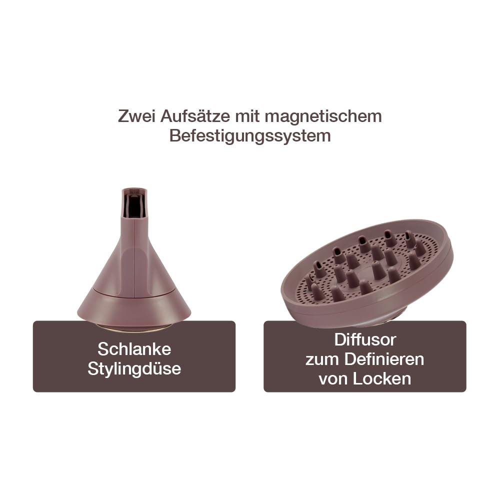 Remington AIRvive™ Haartrockner [leichter langlebiger bürstenloser Digital Motor 110.000U/min] 2 Aufsätze: Diffusor&Stylingdüse (Ionen & Anti-Frizz Technologie,12 Heiz-&Geschwindigkeitsstufen) EC8930