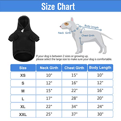 Dog Hoodie Pet Clothes - Security Printed Pet Sweaters with Hat Soft Cotton Coat Winter for Small Medium Large Dogs Cats - Image 6