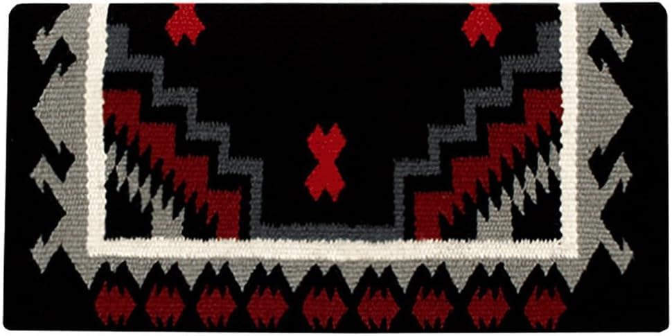 HUMAYL Saddlery Saddle Pad/Blanket for Horses Western Show Horse Saddle Blanket New Zealand Design Handmade Wool Saddle Blanket Top Wool Saddle Pad Regular Size : 34" L x 36" W x 1" inches PAD0108