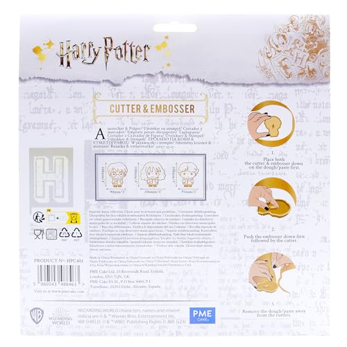 PME Harry Potter Cookie Cutter & Embosser, Harry, Ron & Hermione - Image 4