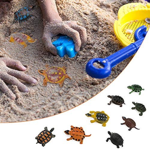 OOTSR 20 stücke Schildkröten Figurines, Ozean Tier Kleine Schildkröte Realistische Kunststoff Schildkröten für Party Favor/Haustier Schildkröte/Badewanne/Pädagogisches/Geschenk