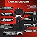 Karate gi Martial Arts Elastic Drawstring Karate Uniform For Kids & Adult Lightweight Student Gi with Free Belt 1 (4'5