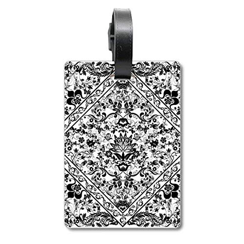 Étiquette pour valise baroque en matériau durable au design haut de gamme