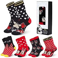 Disney Calcetines Altos talla 35-41, Conjunto Calcetines
