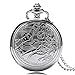 Produktbild CokinkiDs Taschenuhr für Herren, Doctor Who Pocket Watch. Quarz-Taschenuhr, Vintage-Stil, silberfarben