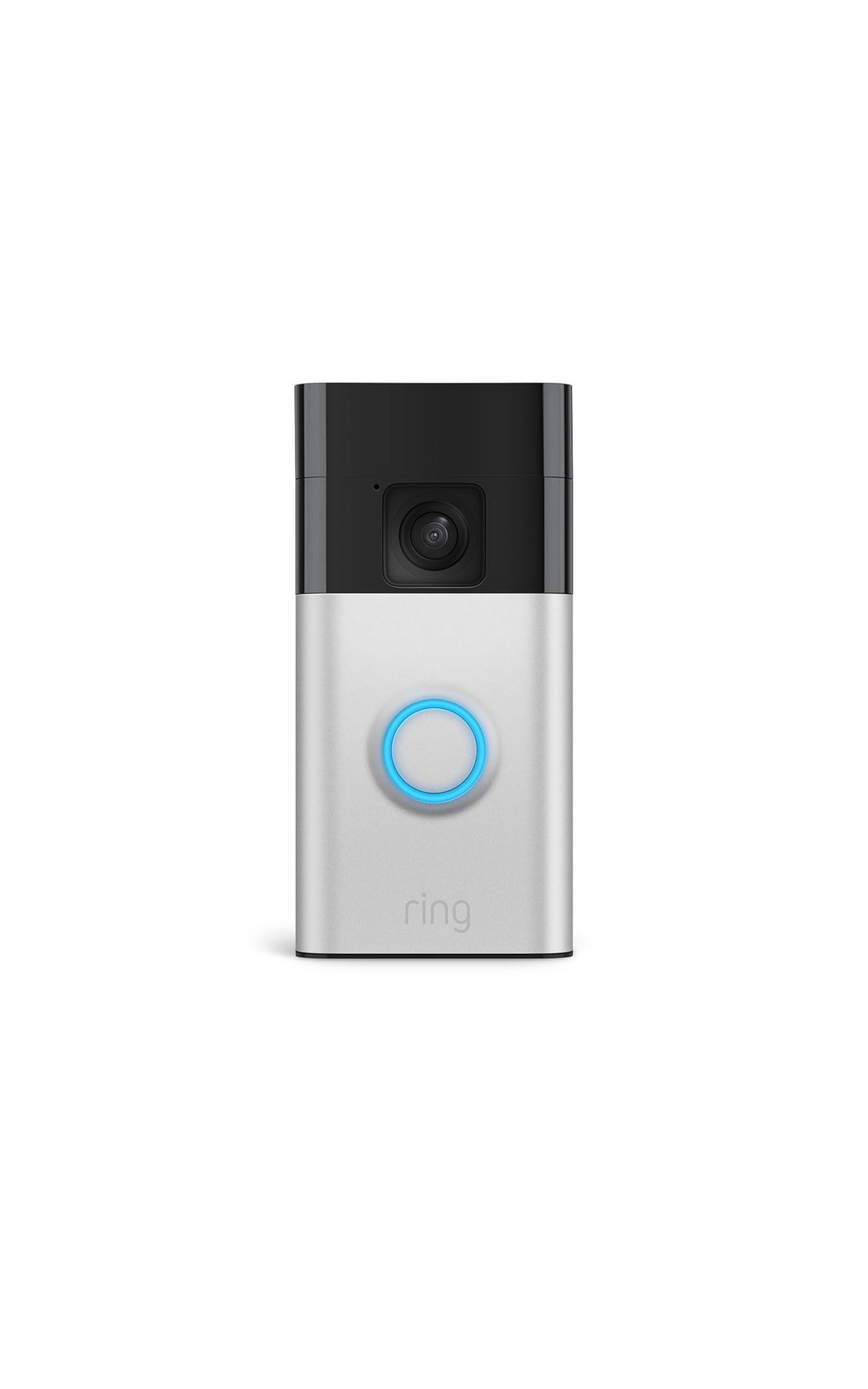 Ring Battery Doorbell (newest model), Home or business security with Head-to-Toe video, Live View with Two-Way Talk, and Motion Detection & Alerts, Satin Nickel