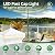 GKOLED 4 Pack Low Voltage Pyramid Post Cap Light, 3W 12V AC/DC, for 4"x4" and 3.5"x3.5" Wood or Vinyl Posts, 2700K Warm White, IP65 Rated Waterproof for Outdoor, Solid Die-cast Aluminum Housing, White