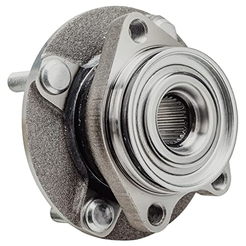 Image of Detroit Axle - Front Wheel Bearing and Hub Assembly for 2007-2012 Nissan Versa, Driver and Passenger Sides, 2008 2009 2010 2011-2pc Set