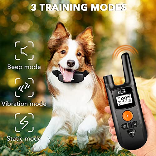 DOG CARE Dog Training Collar -Dog Shock Collar with Remote Provides 3 Training Modes, Beep, Vibration and Shock, 1000 FT Contral Range Dog Shock Collar for Small Medium Large Dog, Safety Keypad Lock - Image 3