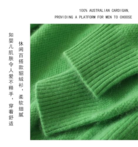 Men's Solid Cashmere Sweater V-Neck Pullovers Knit Sweater and Winter Long Sleeve Jumpers Tops3