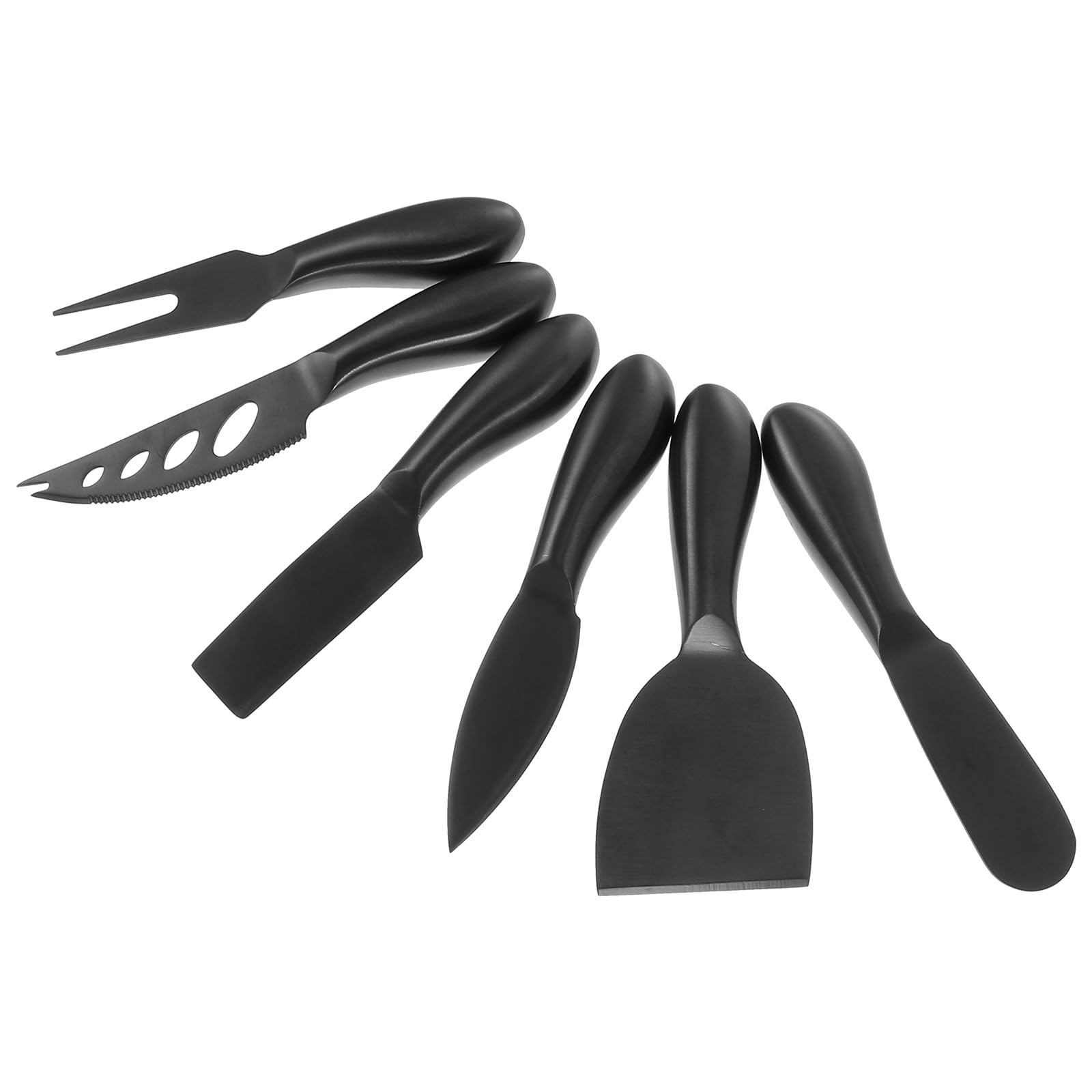 HOMSFOU 6 Stück Käseschneider aus Edelstahl Kompakt und Vielseitig für Haushalt Küche mit Ergonomischen Griffen Spülmaschinengeeignet Geschenkset für Käseliebhaber